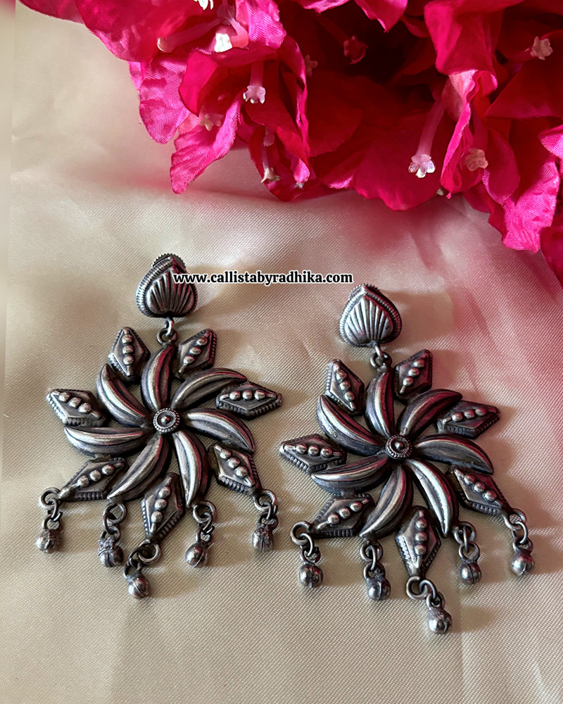 Image of Solid silver earrings