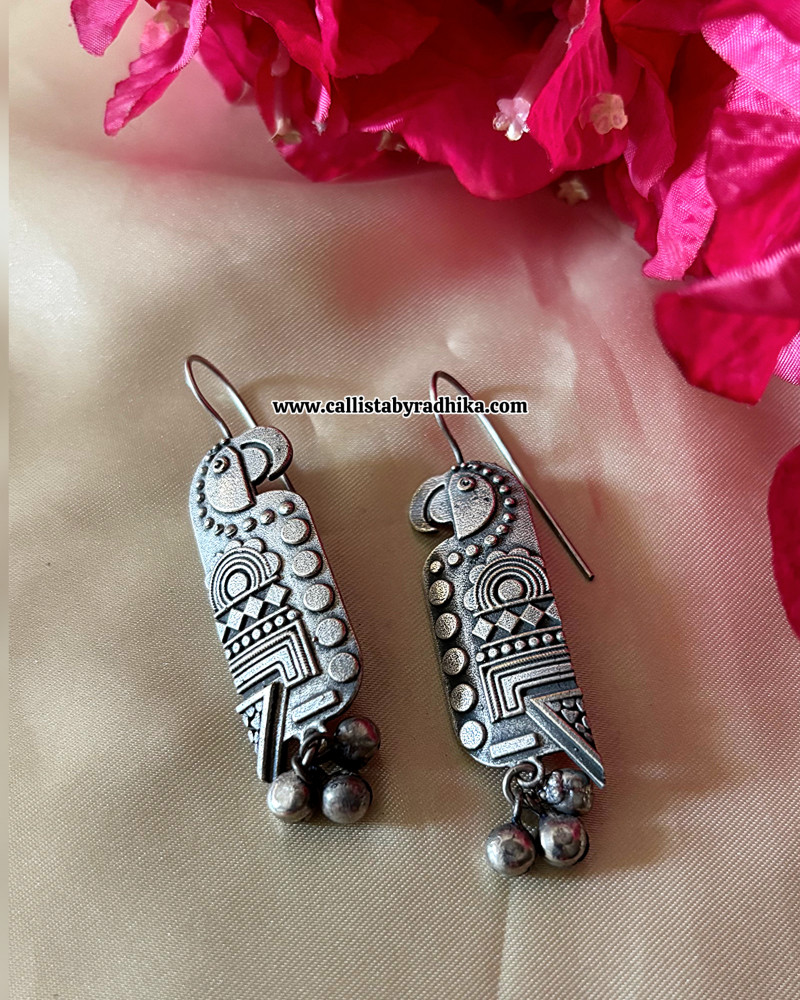 Image of Solid silver Parrot Hooks