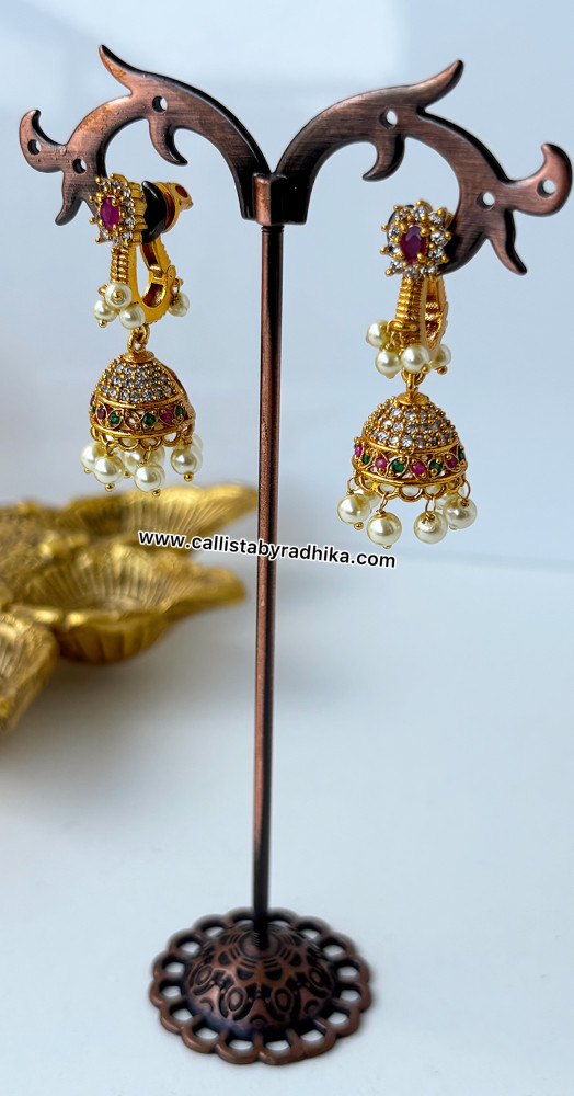 Image of Gold Polish Jhumka