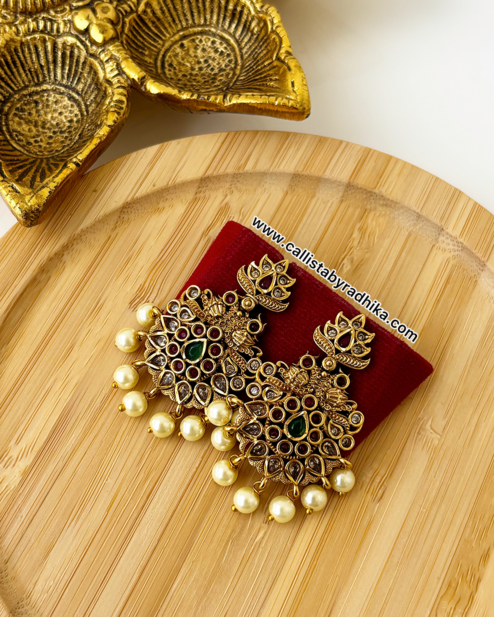 Gold Polish Earrings