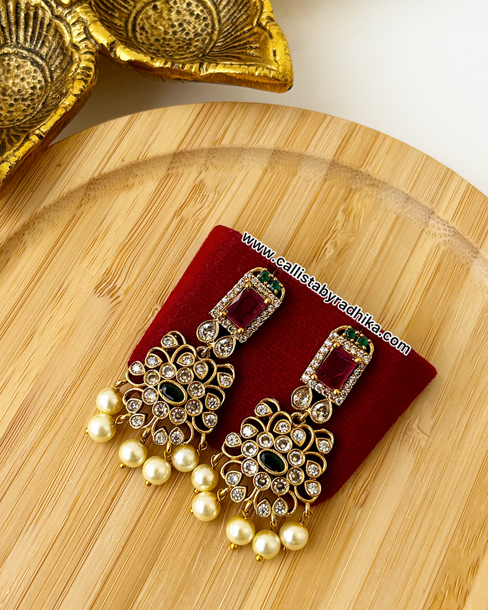 Gold Polish Jhumka