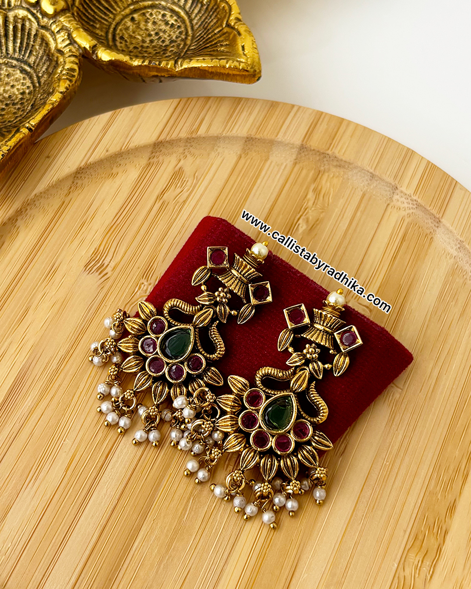 Gold Polish Earrings