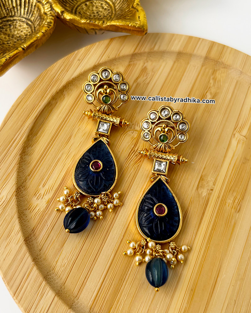 Image of Gold Polish Designer Earrings