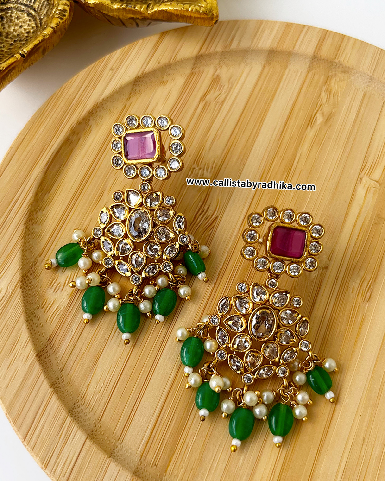 Gold Polish Earrings