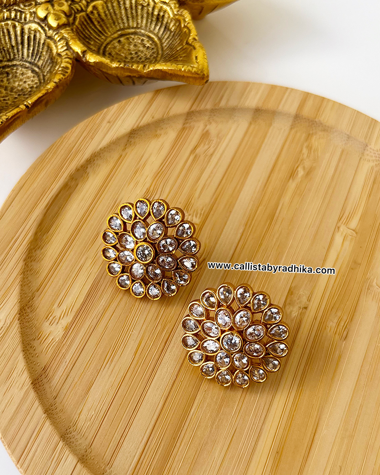 Gold Polish Studs