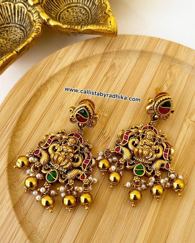 Image of Jadau Nakshi Earrings