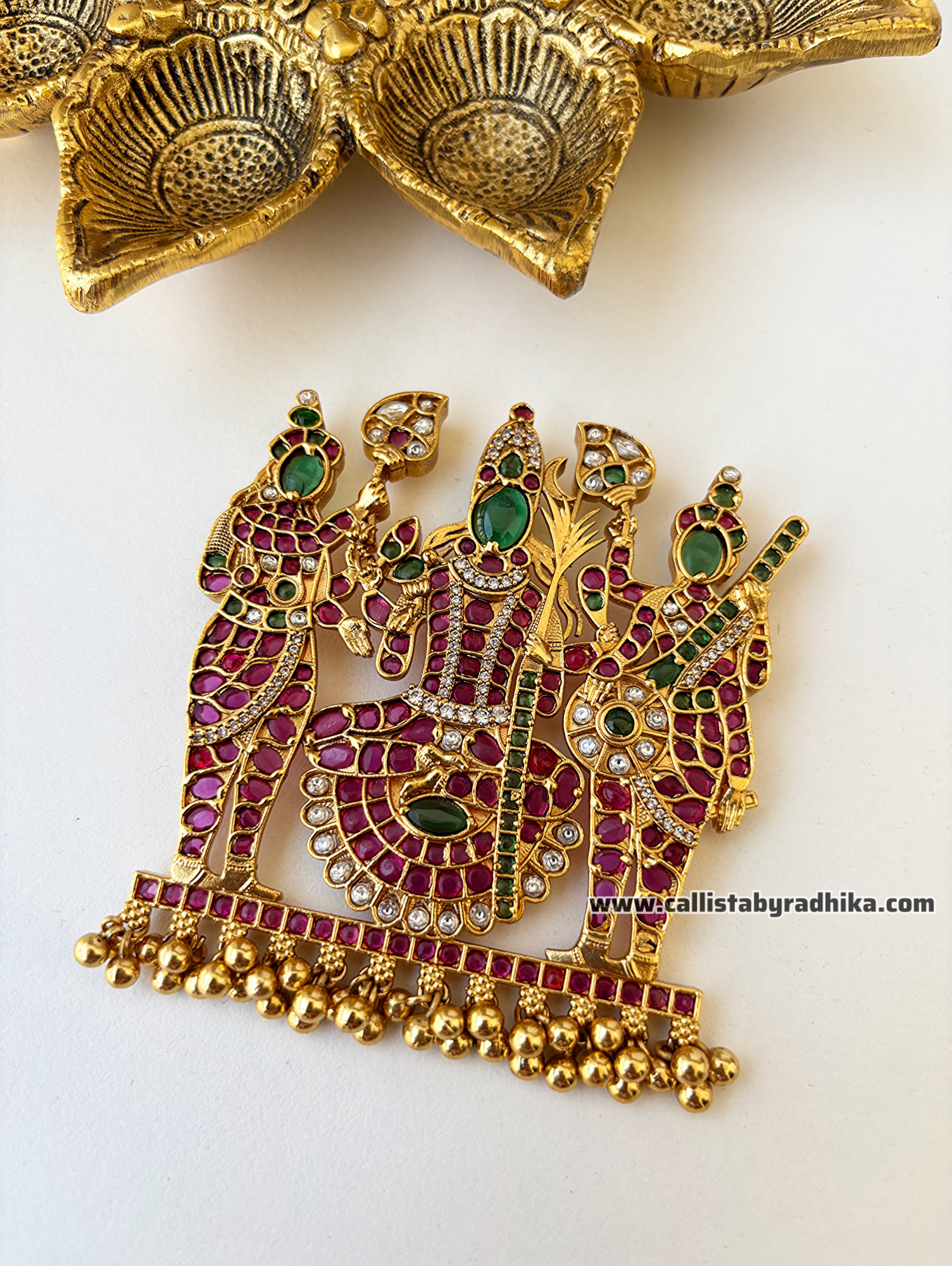 Lakshmi Gold Polish Pendant (GPP-019)