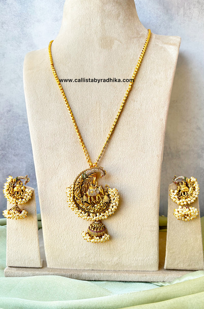 Image of Long Baarat Chain Pendant