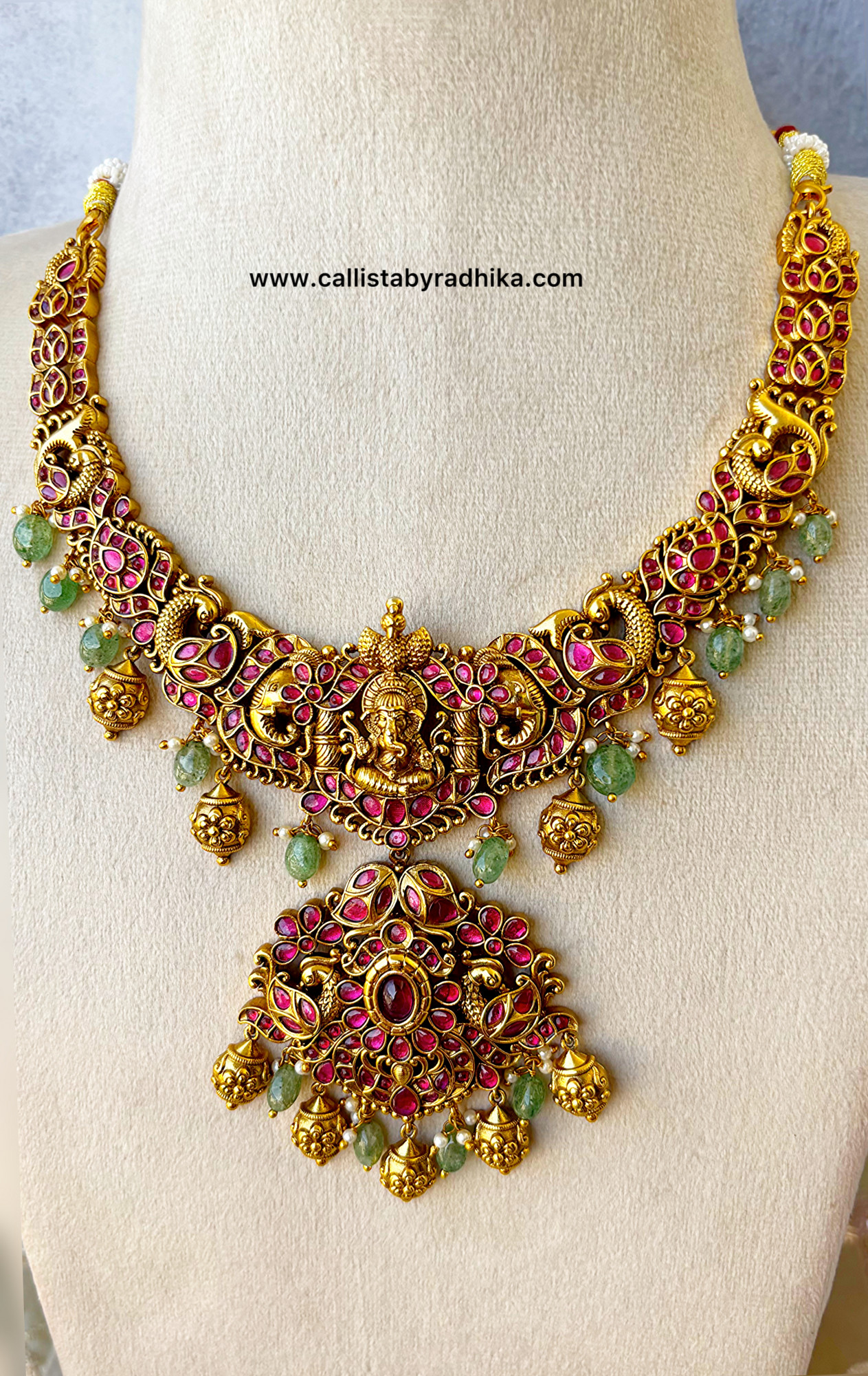 Ganesha Jadau Haaram Set