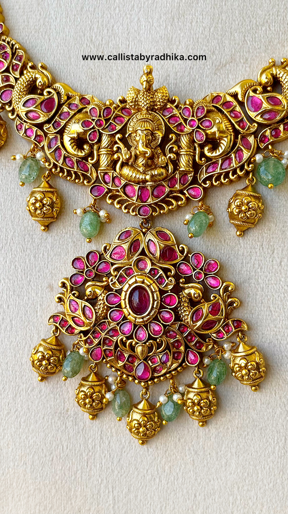 Ganesha Jadau Haaram Set