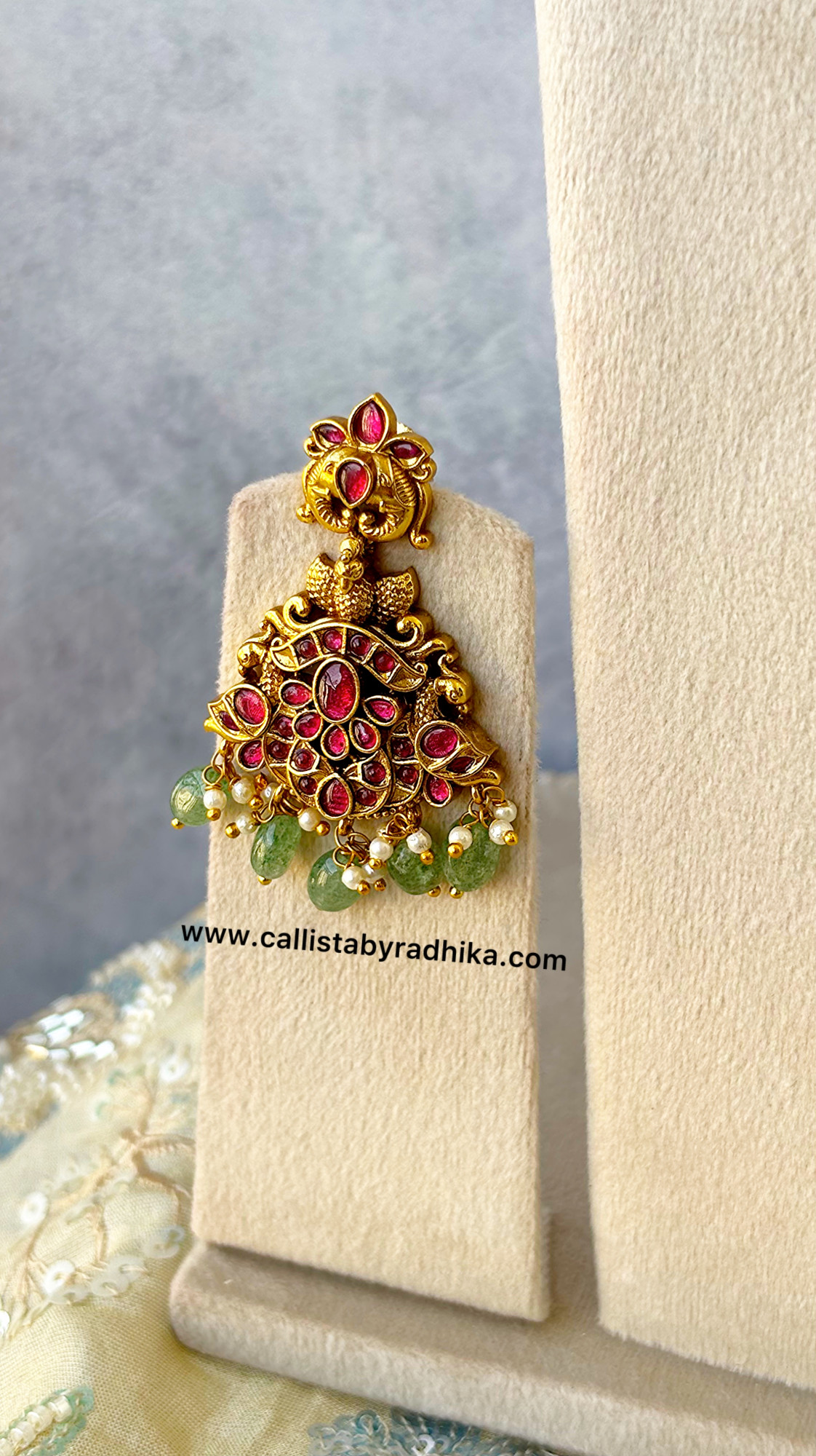 Ganesha Jadau Haaram Set