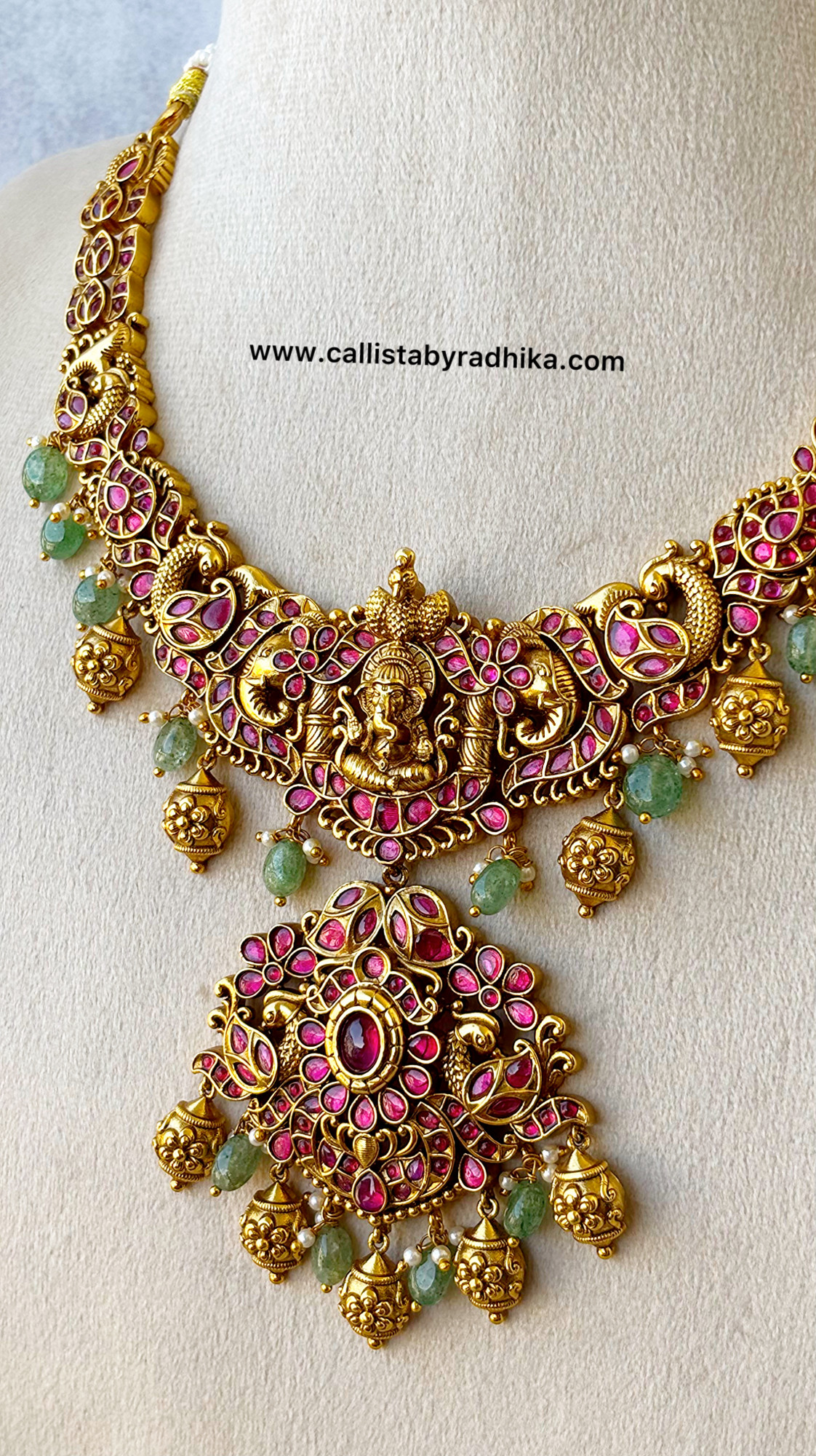 Ganesha Jadau Haaram Set