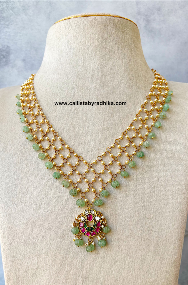 Image of Jadau Pearl Necklace