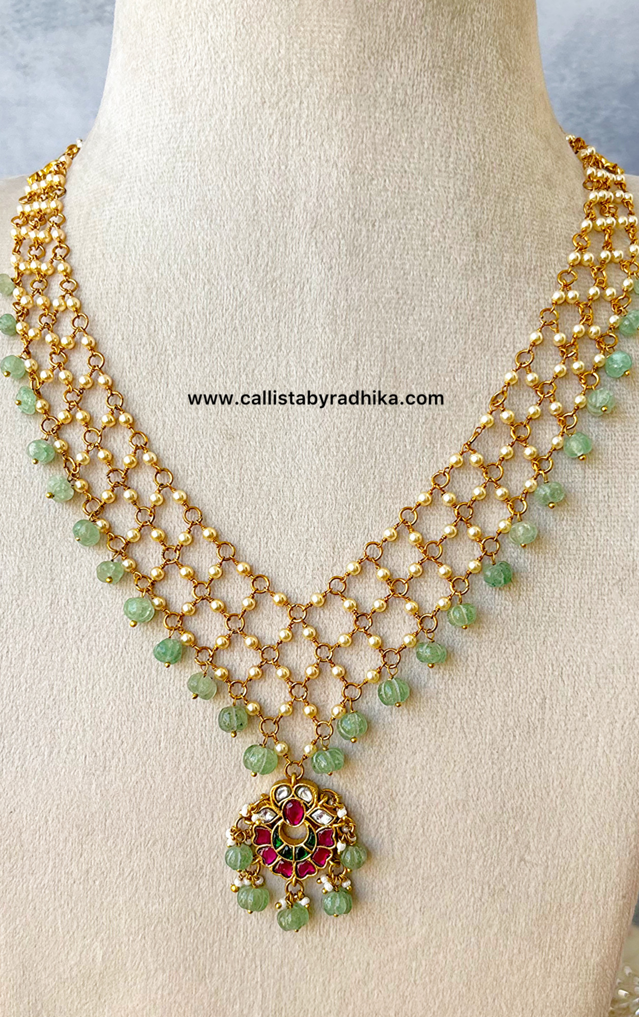 Jadau Pearl Necklace