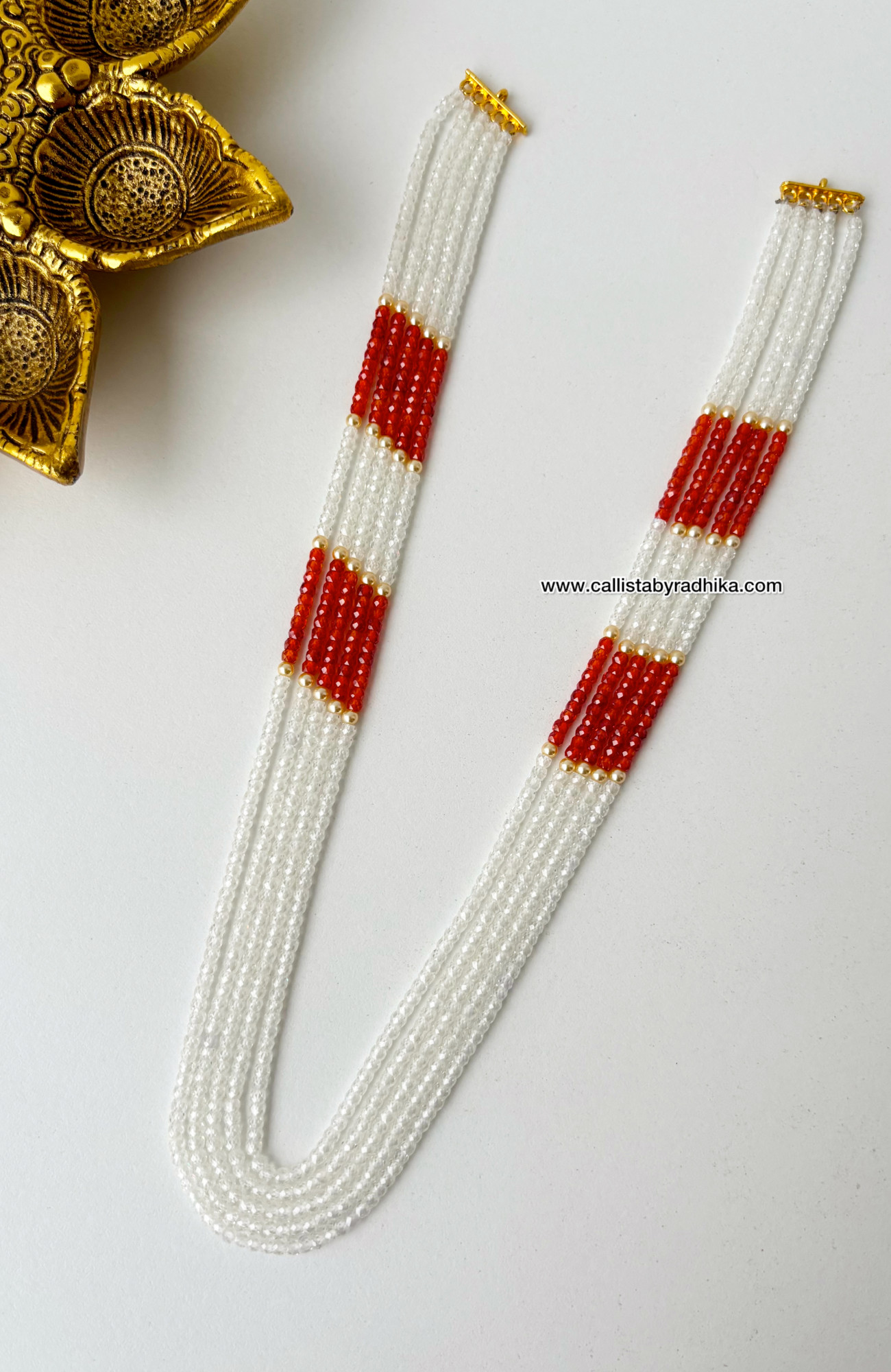 Swaroski Dual-Color Haaram