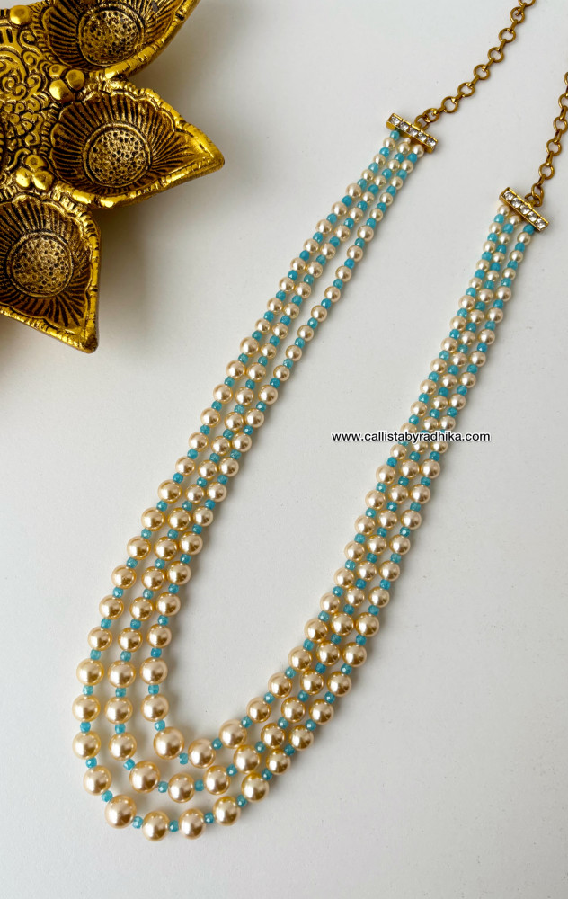 Image of Swaroski Pearl Haaram