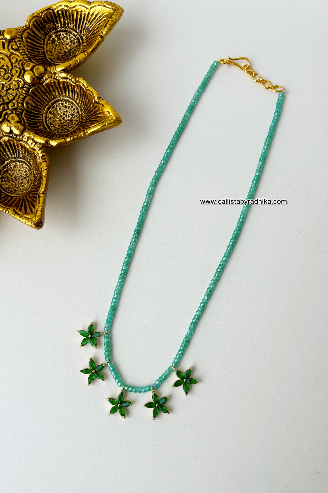Swaroski Short Flower Necklace