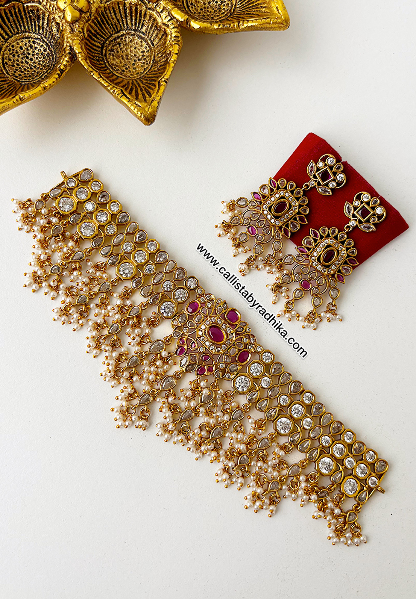 Jadau Replica Stone Choker