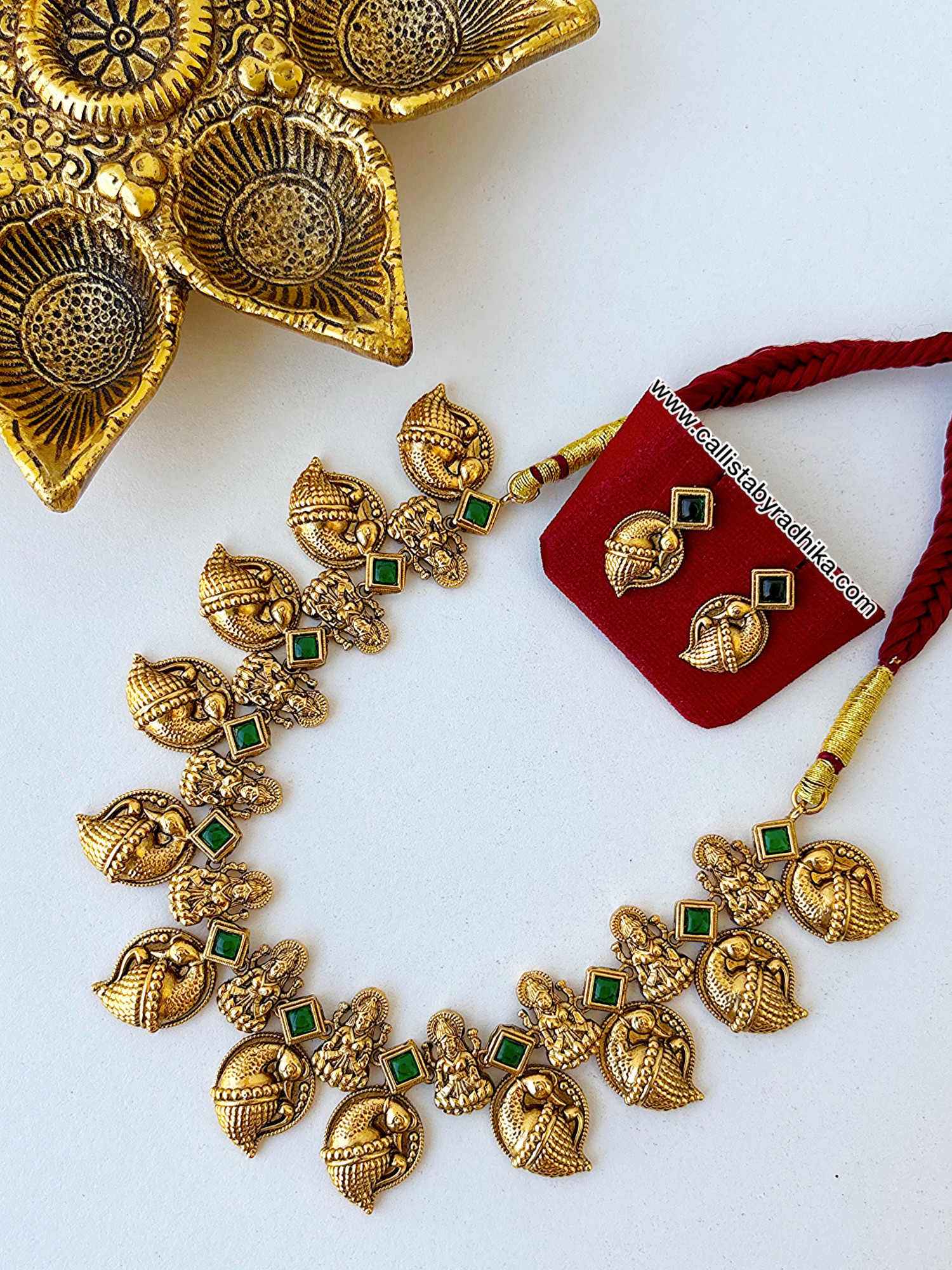 Peacock Mango Necklace