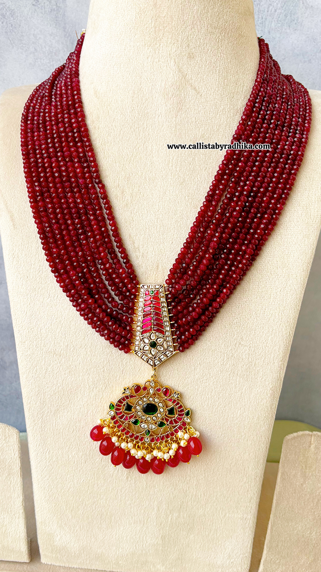 Ruby Onyx Jadau Haaram