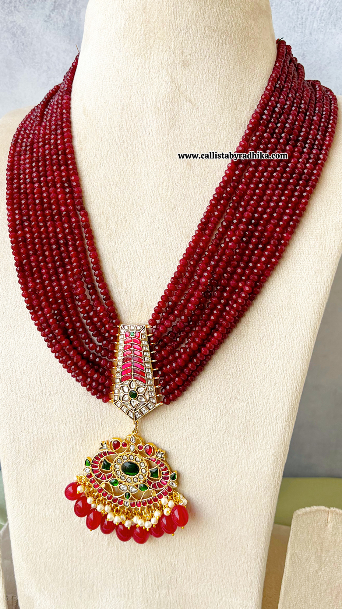Ruby Onyx Jadau Haaram