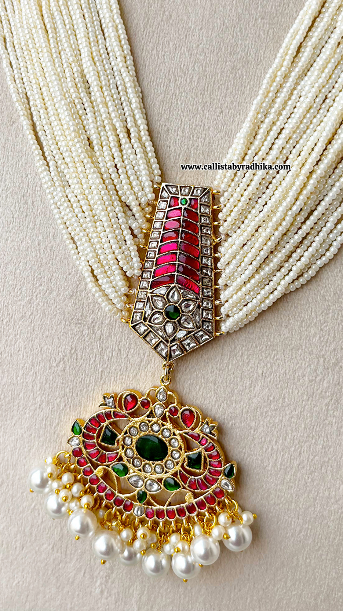 White Cheeni Jadau Haaram