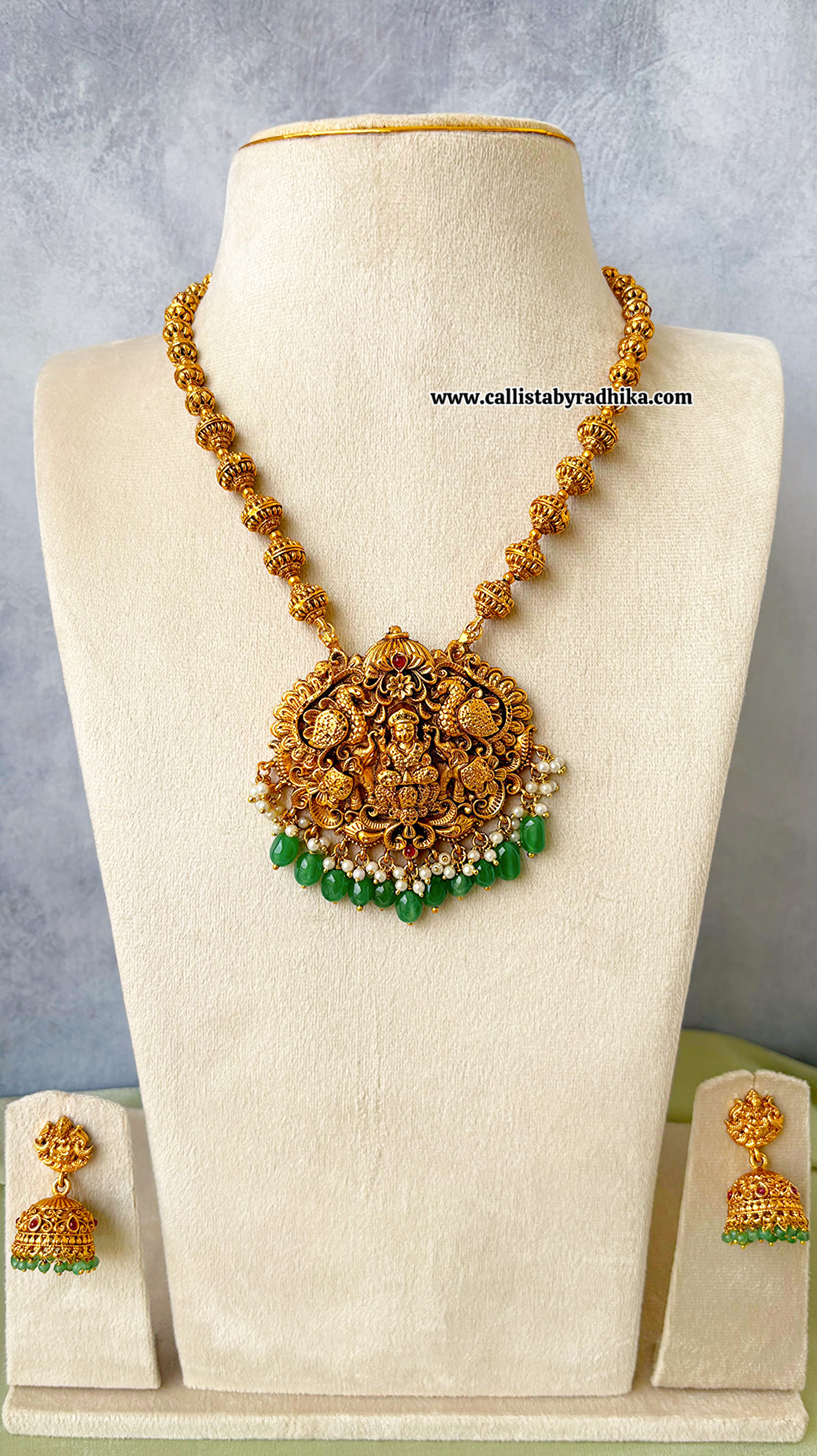 Rudraksha Beads Nakshi Haaram