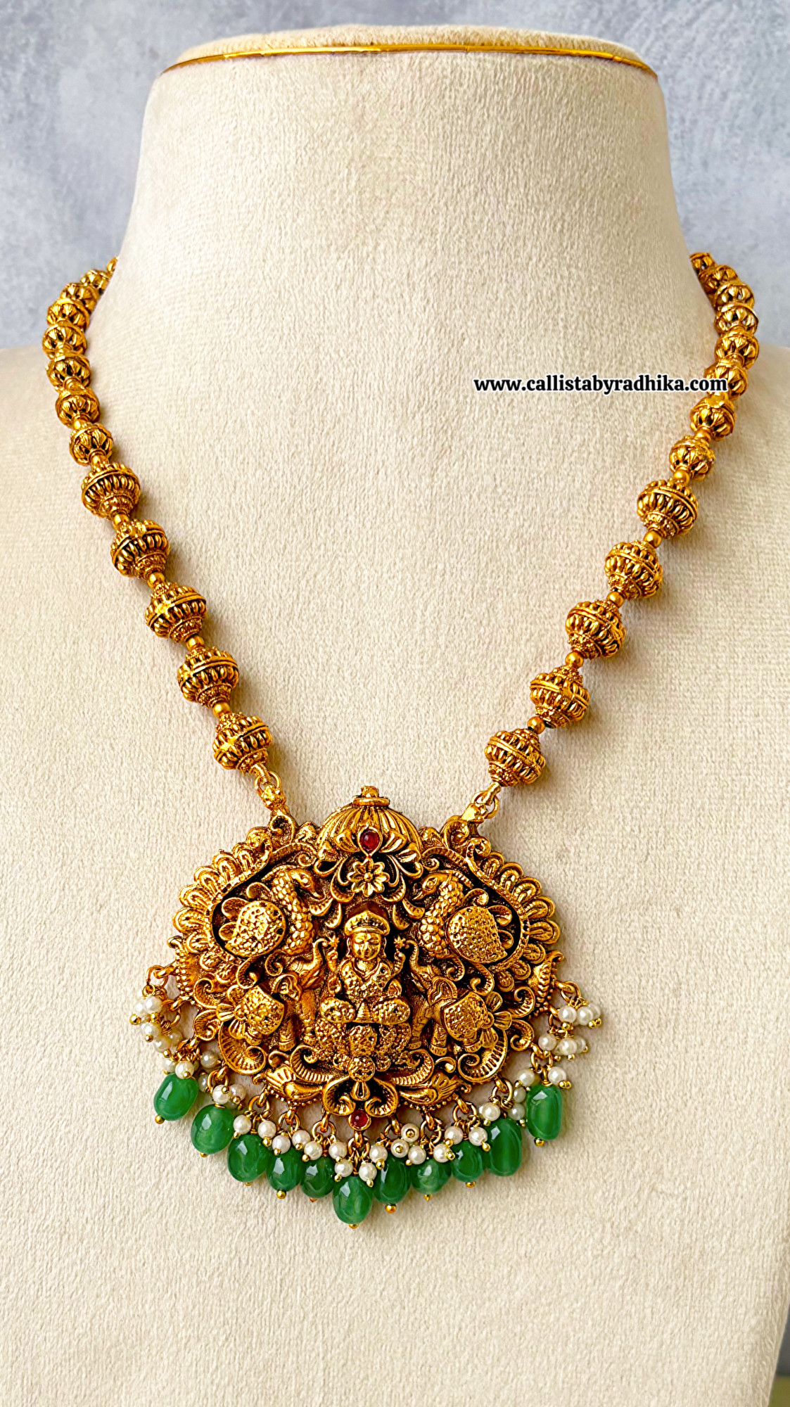 Rudraksha Beads Nakshi Haaram