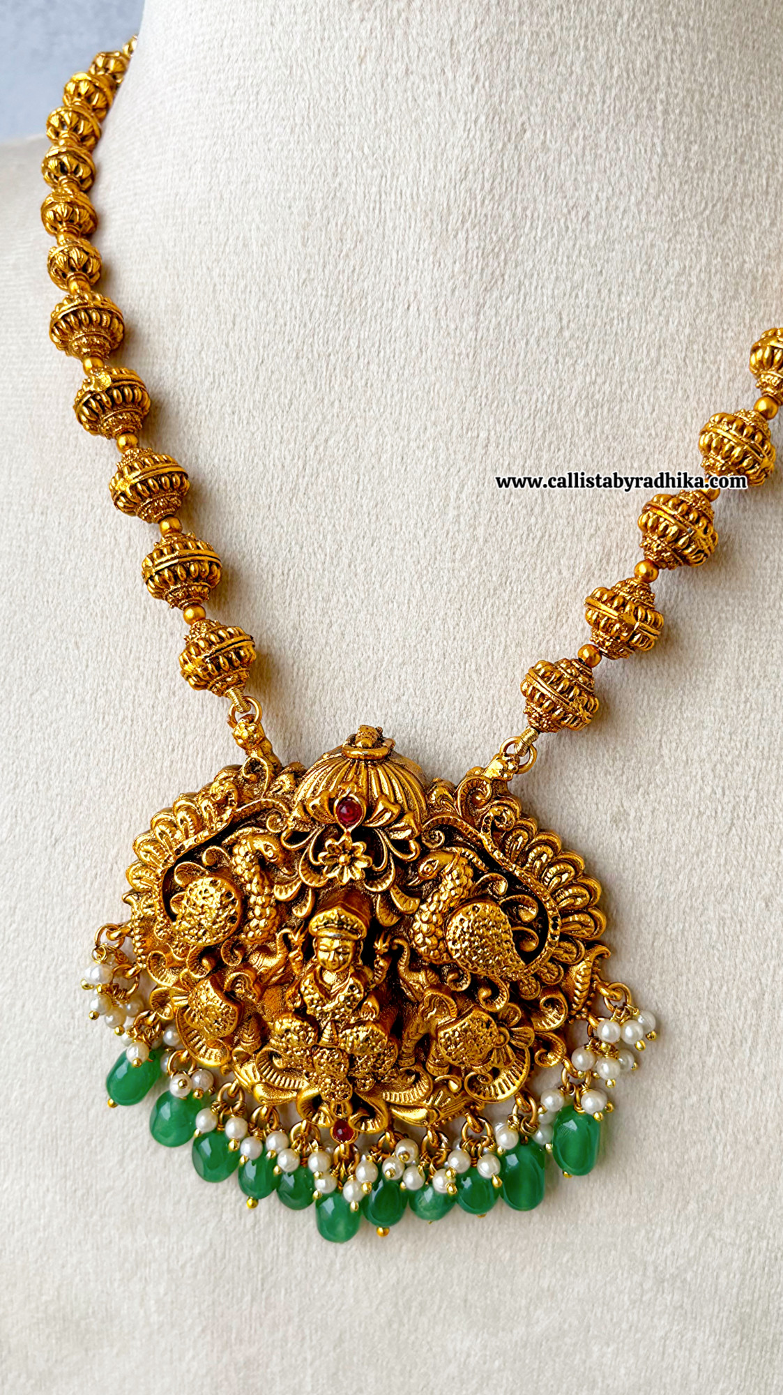 Rudraksha Beads Nakshi Haaram