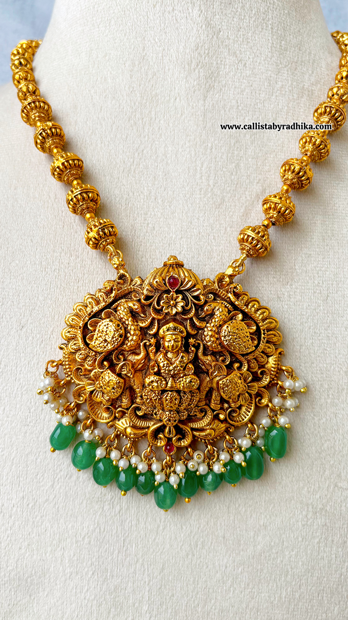 Rudraksha Beads Nakshi Haaram