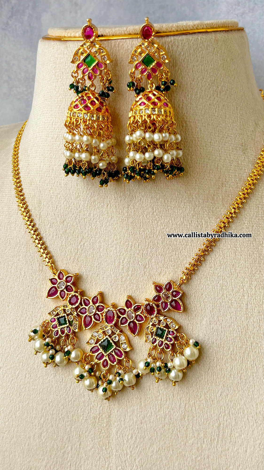 Kemp Stone Attigai Neclace