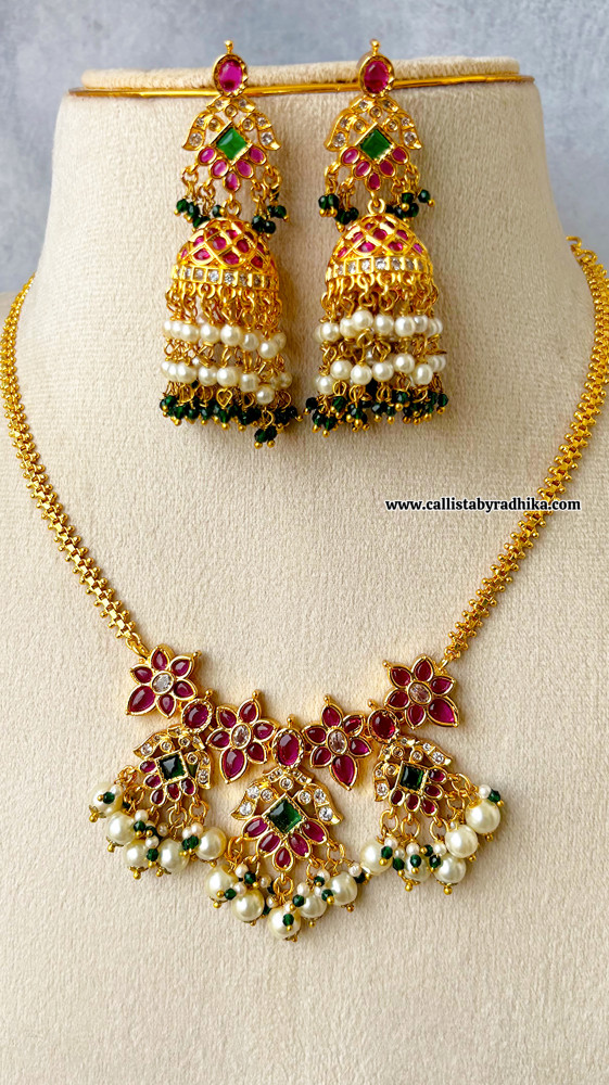 Image of Kemp Stone Attigai Neclace