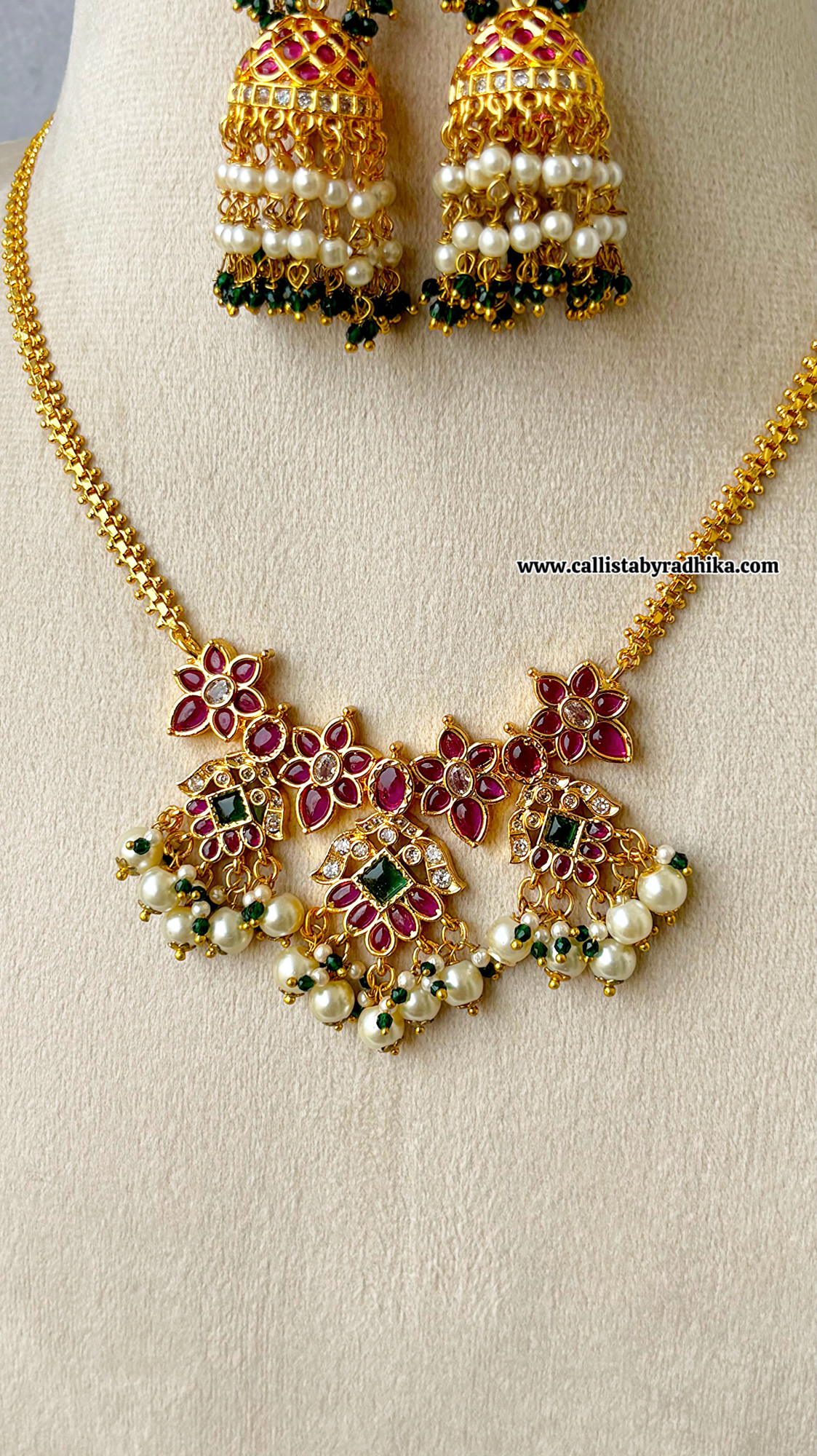 Kemp Stone Attigai Neclace