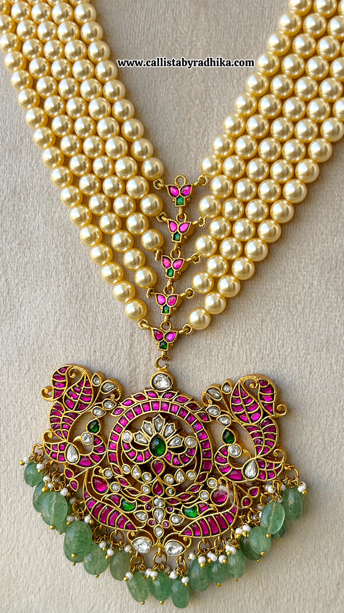 Jadau Pearl Long Haaram