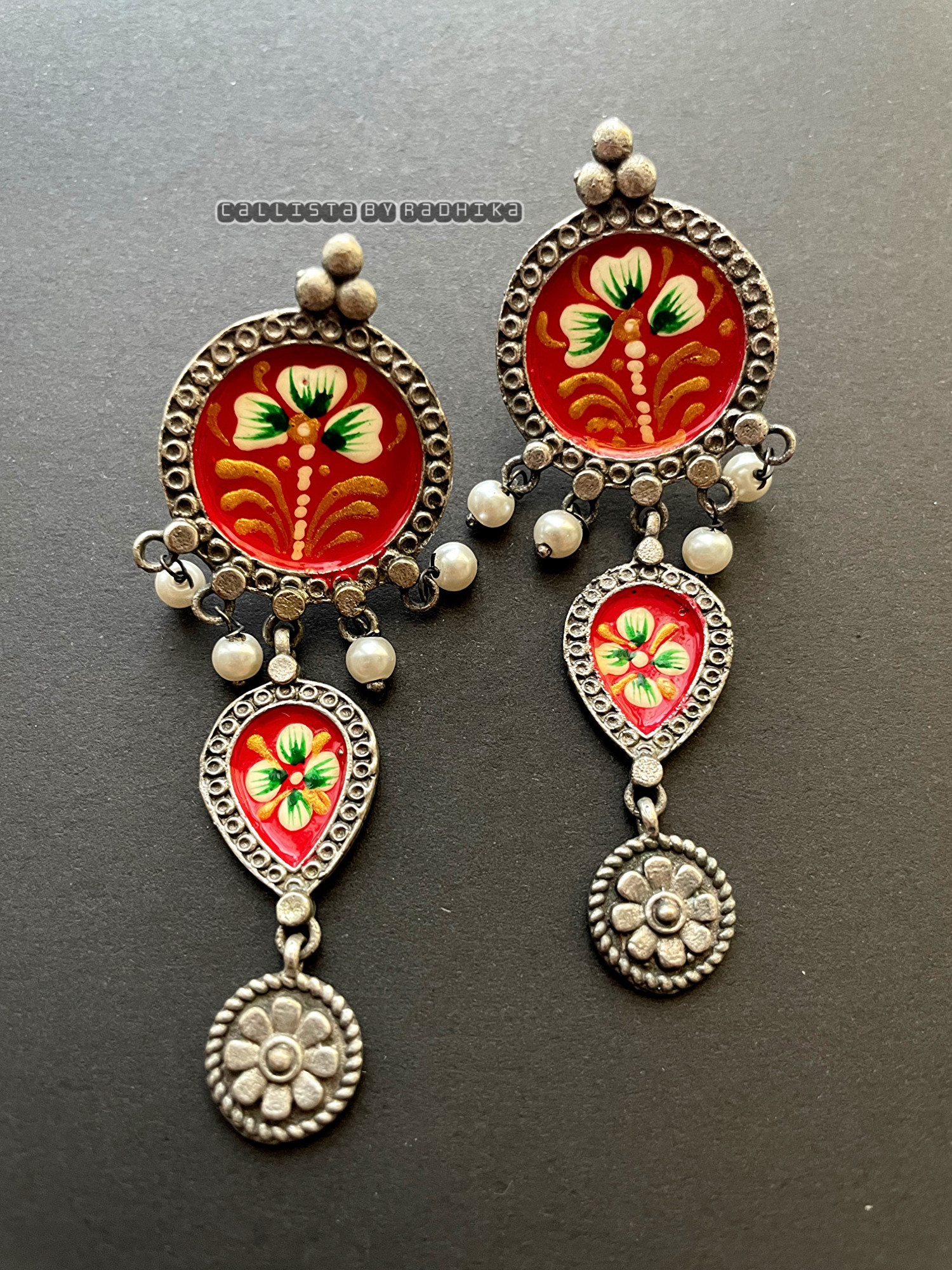 Hand-painted Earrings (HPE-046)