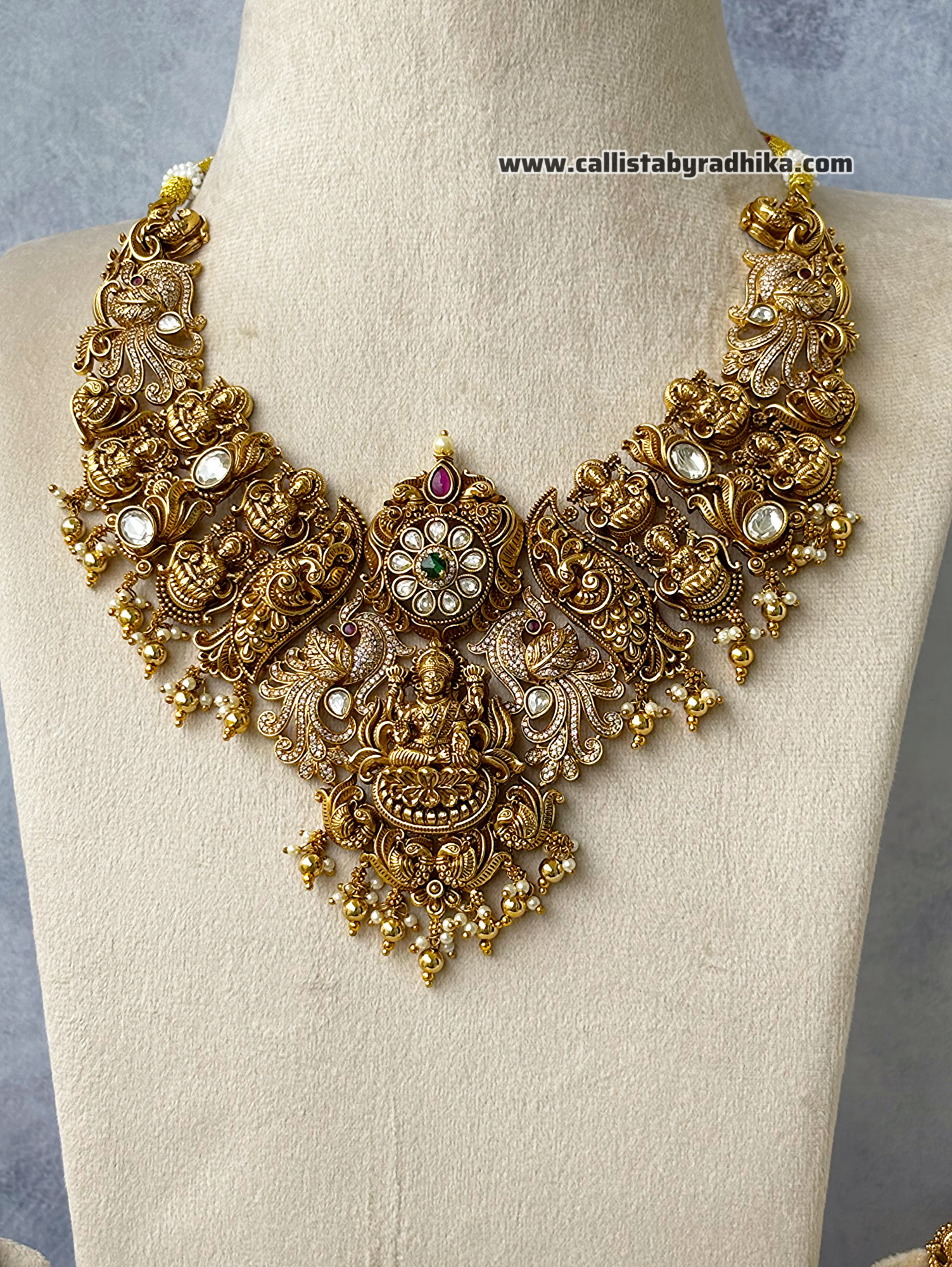 Jadau Nakshi Bridal Neckpiece