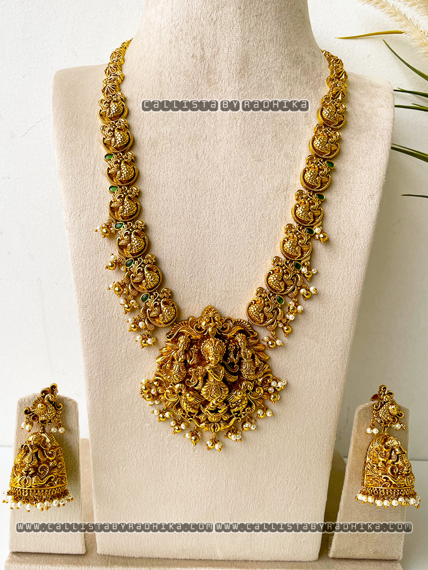 Gold Polish/Temple Long Neckpiece(GPN-131)