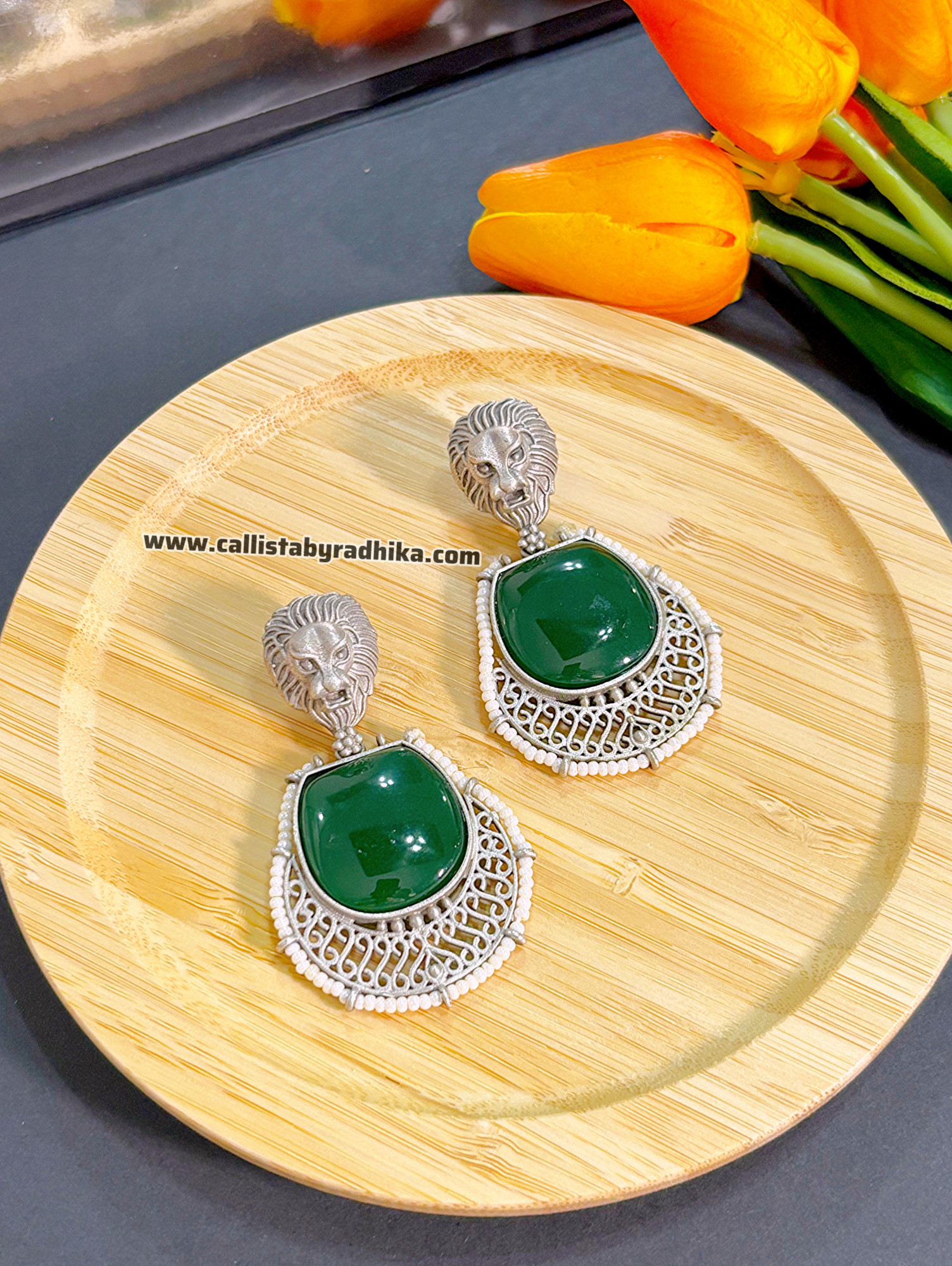 Sabyasachi Silver Replica Earring