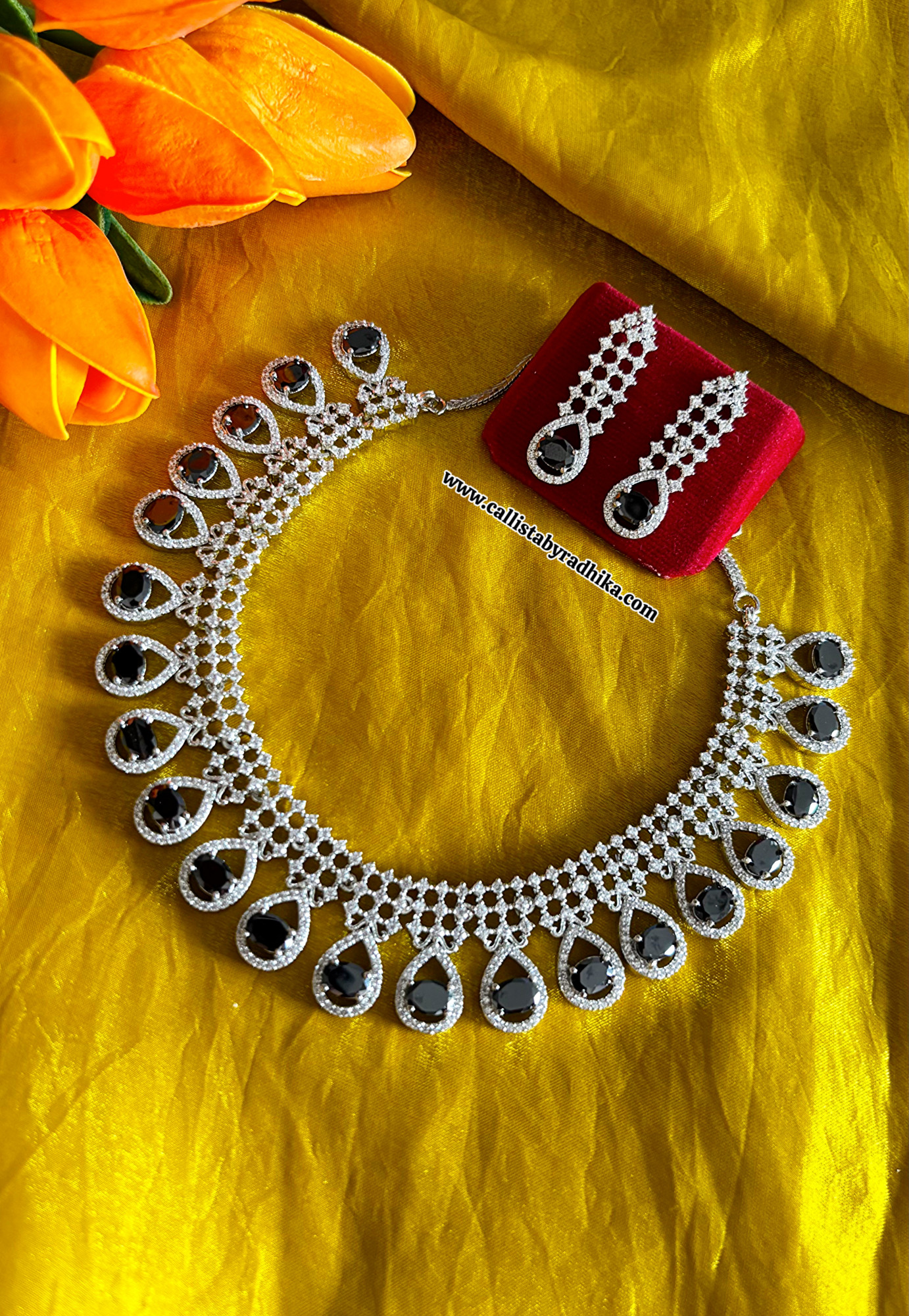 AD Black Stone Necklace