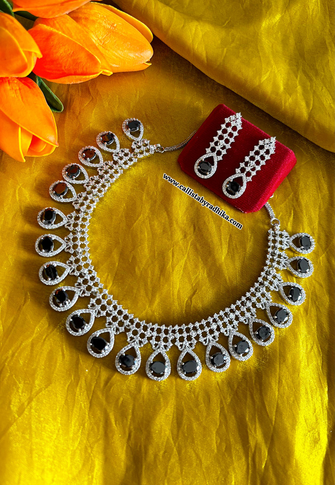 Image of AD Black Stone Necklace