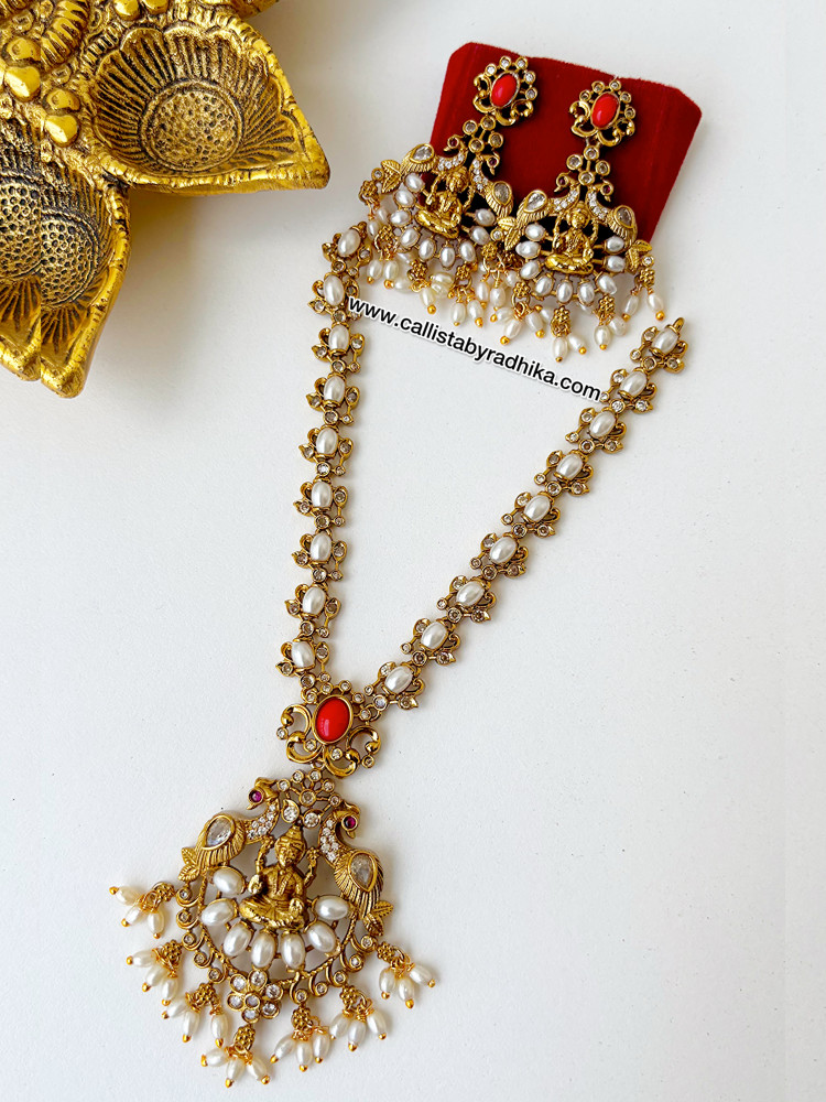Image of Pearl Coral Stone Neckpiece