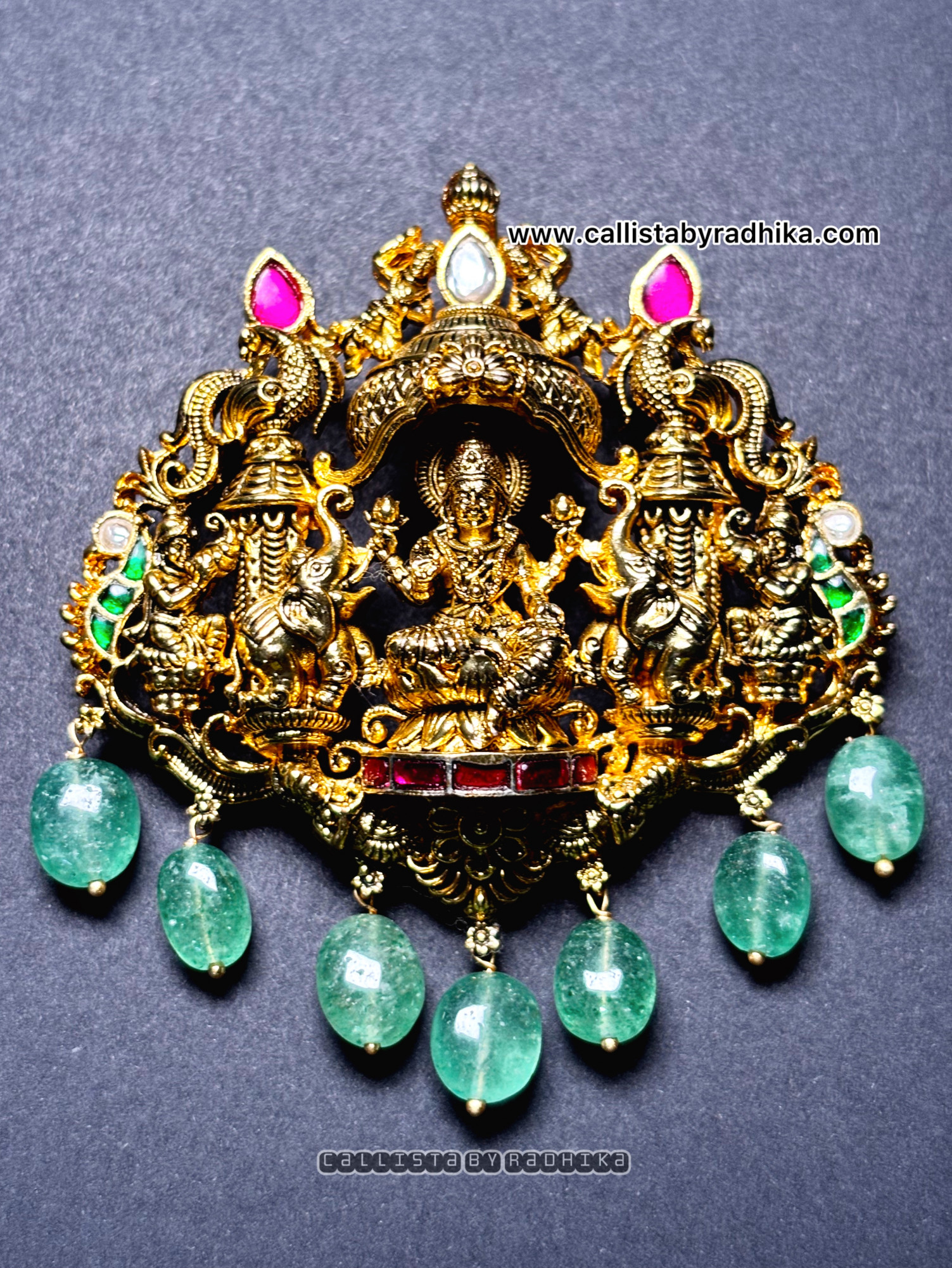 Lakshmi Gold Polish Pendant (GPP-013)