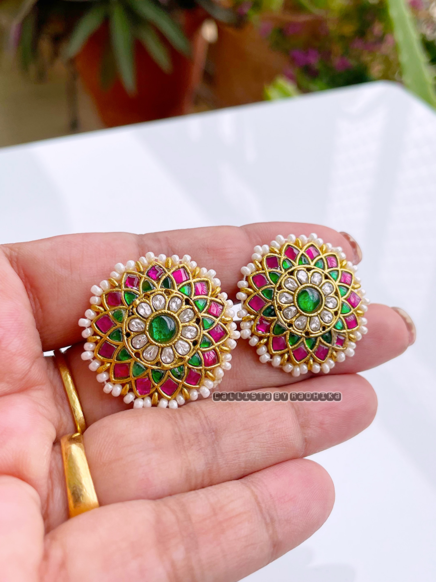 Jadau Kundan Earrings (JDE-050)