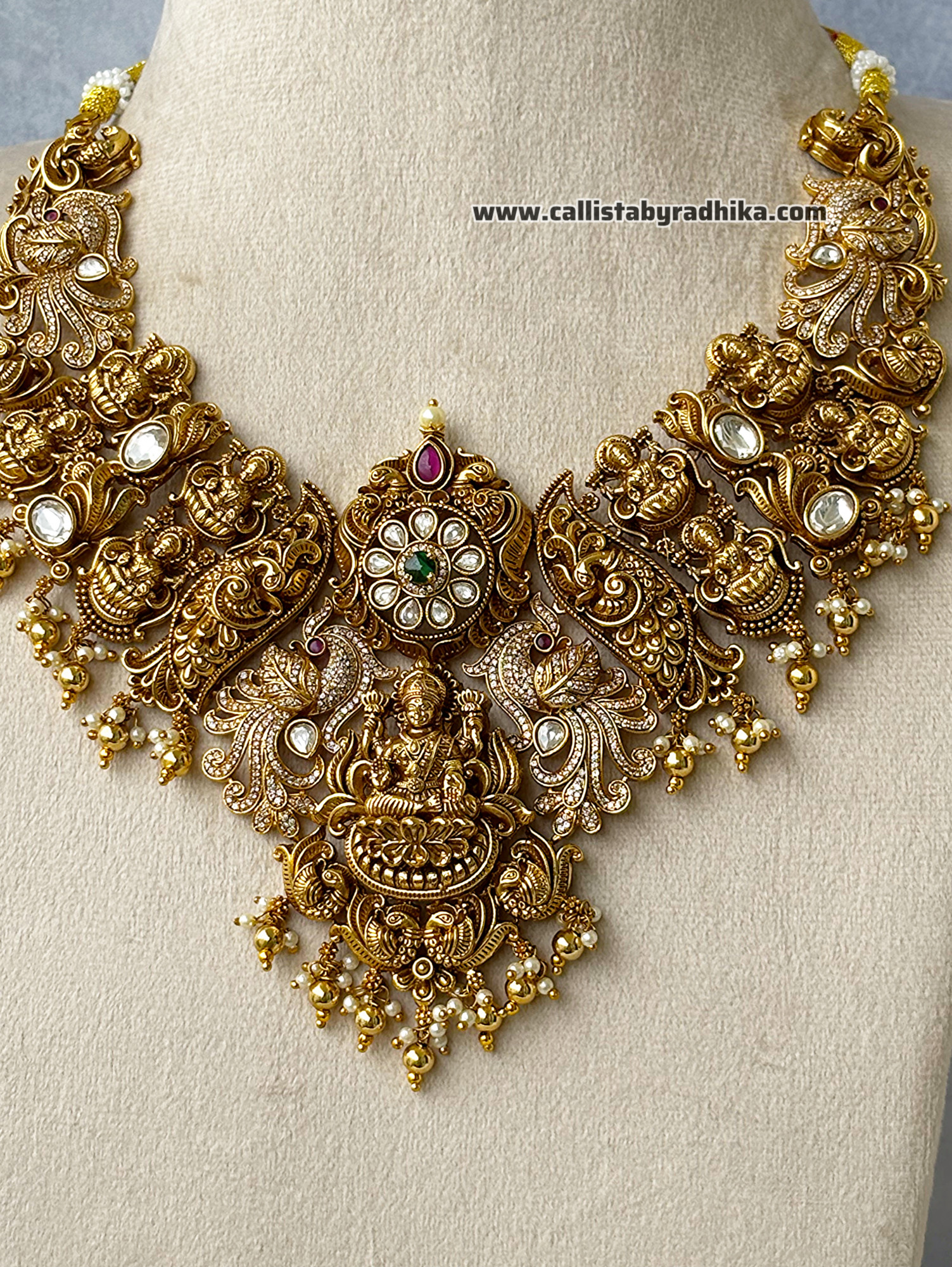 Jadau Nakshi Bridal Neckpiece
