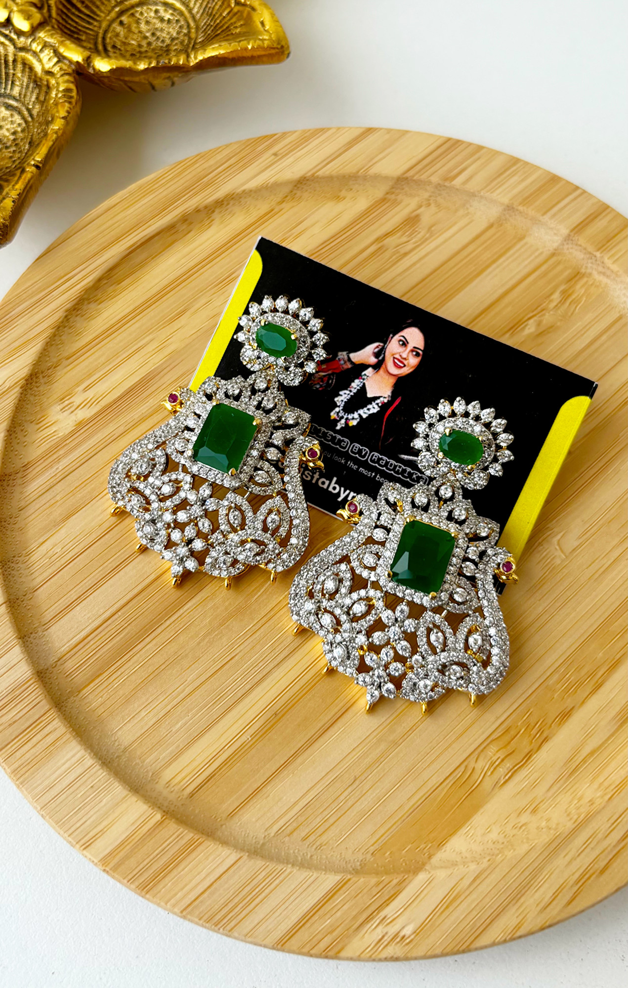 Diamond look-alike Chandbali