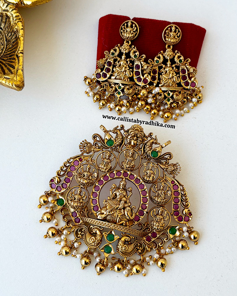Image of Nakshi Pendant Set