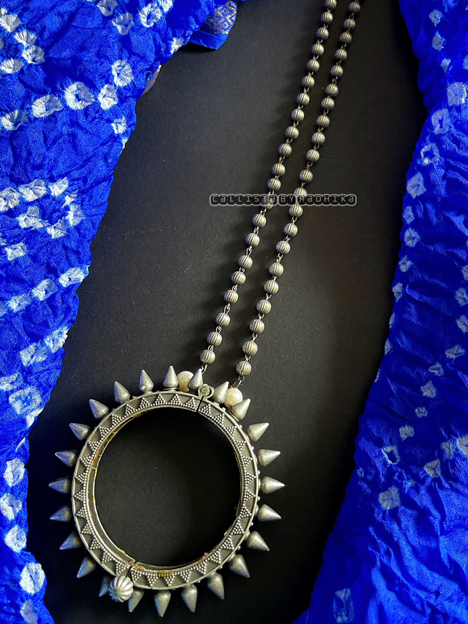 Solid Silver Chain Pendant (SRN-034)