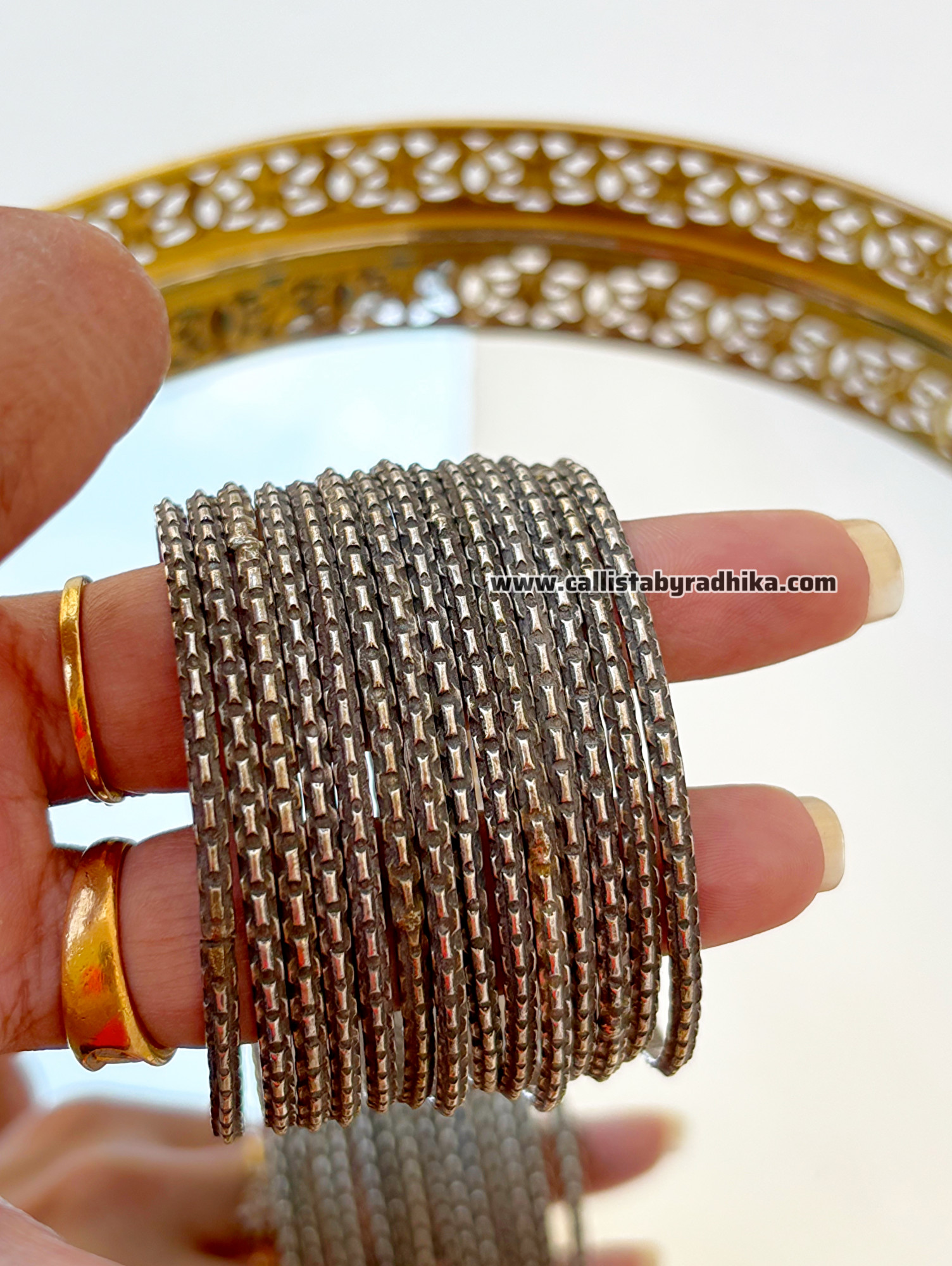 Solid Silver Stack Bangles (SSB-054)