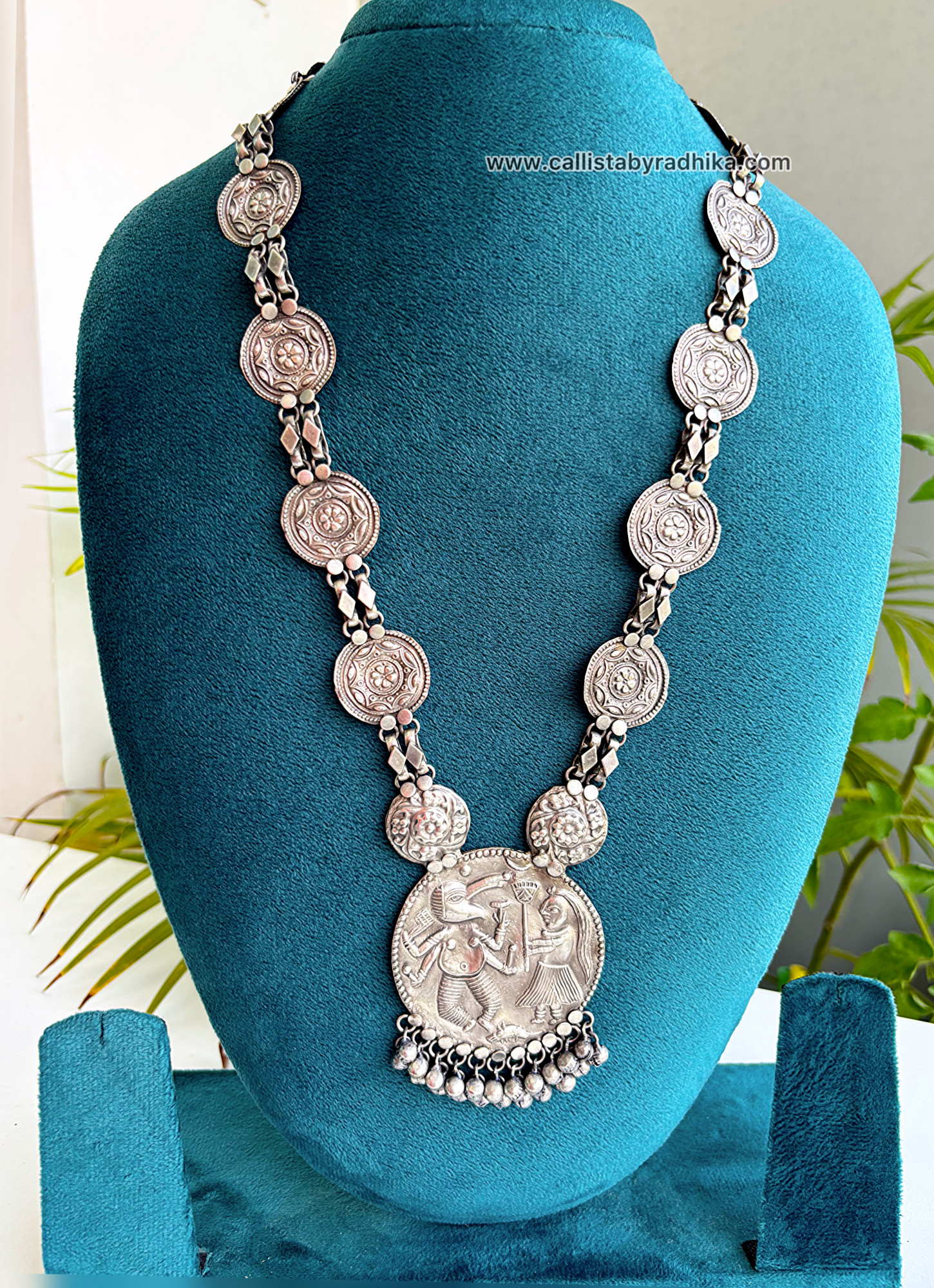 Solid Silver Long Neckpiece