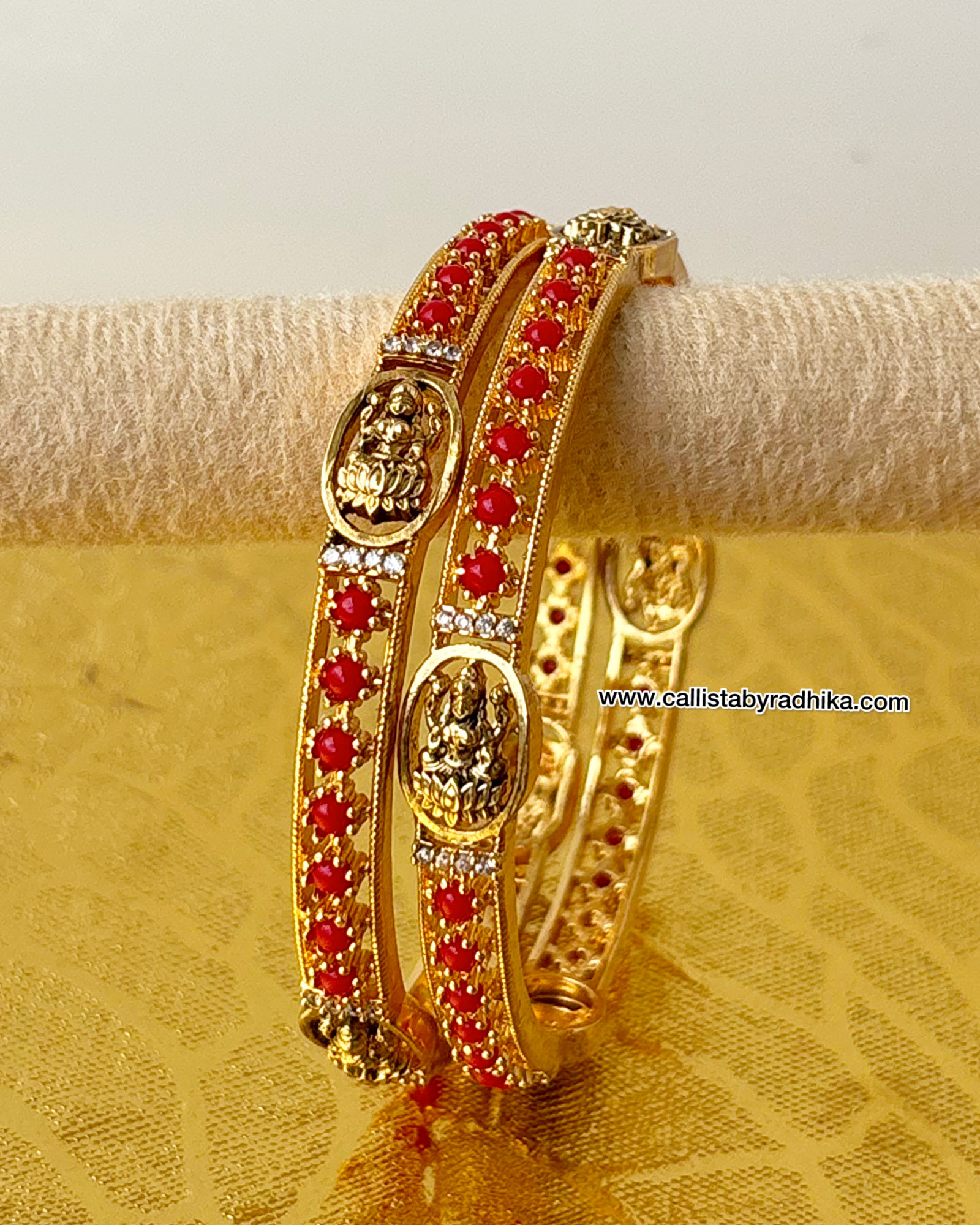 Coral Stone Bangle